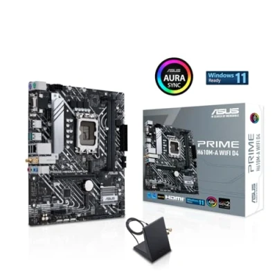 Afbeelding van Asus PRIME H610M A WIFI D4 Moederbord Socket Intel 1700 Vormfactor Micro ATX chipset Intel® H610