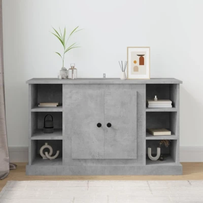 Afbeelding van Dressoir 100x35,5x60 cm bewerkt hout betongrijs
