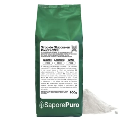 Image de SaporePuro Sirop de Glucose en poudre 900 g Idéal pour les desserts, glaces et sorbets