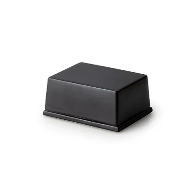 Afbeelding van Botervloot voorgelijmd boter 250 g, zwart keramiek 12 x 10 6 cm, uniek