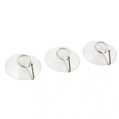 Afbeelding van Tomado Metaltex Handdoekhaakjes met Zuignap 295003 bevestiging