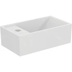 Afbeelding van Ideal Standard Tempo fontein 37x21cm kraangat links zonder overloop keramiek wit