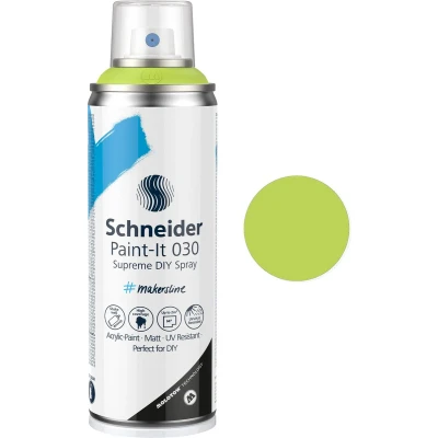 Afbeelding van Schneider spuitbus verf Paint it 030 DIY spuitverf acrylverf 200ml lime groen pastel S ML03052050