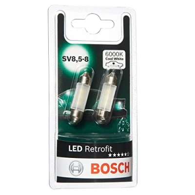 Afbeelding van BOSCH 1 987 301 501 Gloeilamp 12 LED, C5W 6000 MERCEDES BENZ: S Class Saloon, C W124 AUDI: A6 C6 Avant, A3 Hatchback
