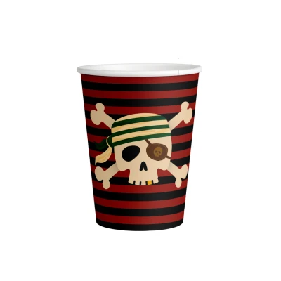 Afbeelding van Piraten Bekers 250ml 8 stuks