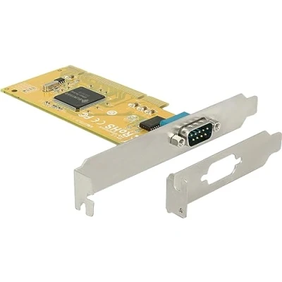 Afbeelding van DeLOCK seriële RS232 PCI kaart met 1 9 pins SUB D poort en Low Profile bracket