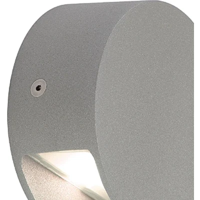 Afbeelding van SLV Pema 231012 LED wandlamp vast ingebouwd 4 W Zilver grijs