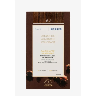 Afbeelding van Korres Argan OIL Advanced Colorant Haarverf, Maat: 145 ml, 6.3 golden/ honey dark blonde