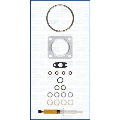 Afbeelding van AJUSA JTC11980 Turbocharger, montageset with studs, syringe oil Met pakkingen montagehandleiding FIAT: 500L