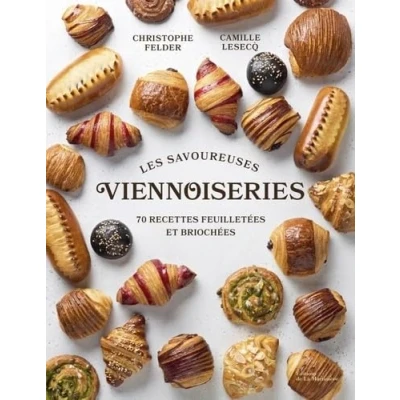 Afbeelding van LES SAVOUREUSES VIENNOISERIES DES PATISSIERS 60 RECETTES FEU