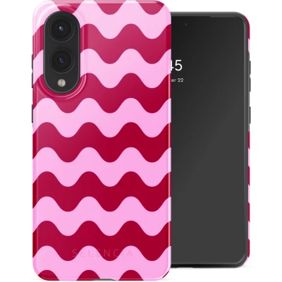 Afbeelding van Selencia Vivid Backcover voor de Samsung Galaxy S25 Edge Wave Vibes Lipstick