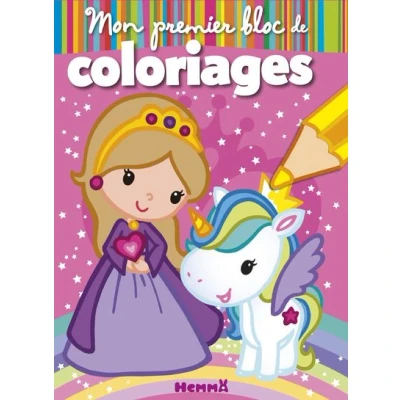 Image de Mon premier bloc de coloriages (Princesse et Licorne)