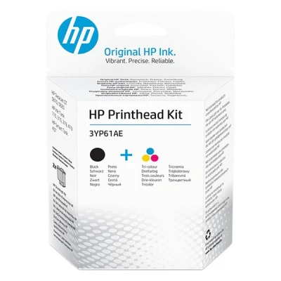 Image de HP Pack de 2 couleur (cyan magenta jaune) noir pigmenté original Kit remplacement des têtes d&#039;impression pour Deskjet GT 58XX; Ink Tank 11X 31X; Wireless 41X; Smart 45X