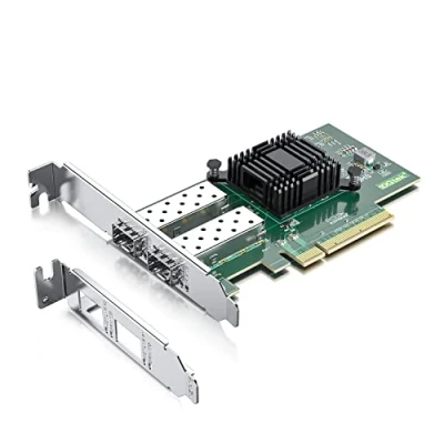 Afbeelding van 10Gtek® 10GbE PCIE Network Card for Intel X520 DA2/ SR2 82599ES Chip, Dual SFP+ Ports, 10Gbit PCI Express x8 LAN Adapter, 10Gb NIC Windows Server, Win8, 10, Linux, 3 Year Warranty