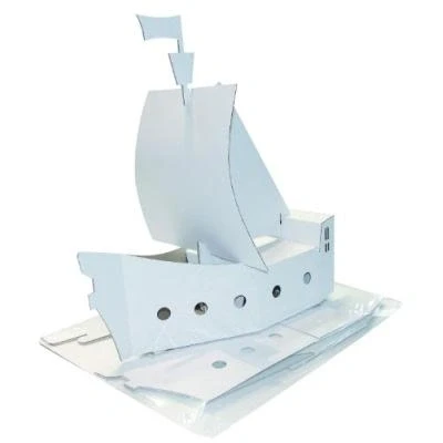Image de Kreul bateau pirates joypac, carton ondulé à décorer