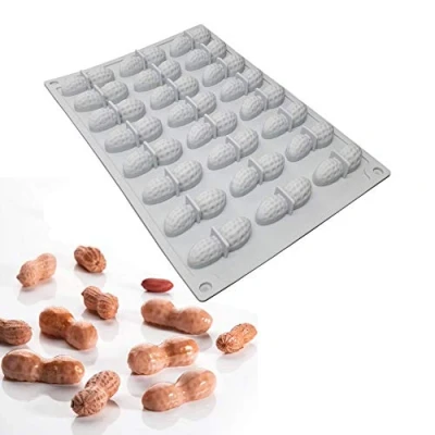 Afbeelding van Cake gelei pudding snoep chocolade siliconen schimmel, 24 gaten pinda&#039;s