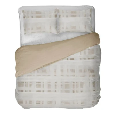 Afbeelding van Kayori Daise Dekbedovertrek Katoensatijn 260/200 220 +2 slopen (Kleur: Offwhite)
