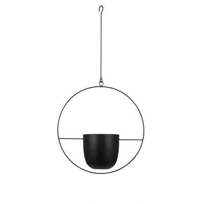 Afbeelding van Dexter bloempot Hangend L34 x B14 H65 cm Zwart