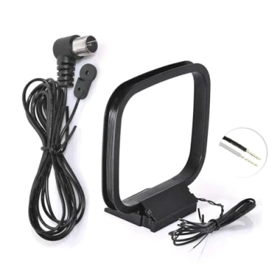 Afbeelding van Bingfu 75 Ohm FM Antenna en AM Loop voor Denon Pioneer Onkyo Yamaha Indoor HD Radio Bluetooth Stereo AV Audio Vedio Home Theater Versterker
