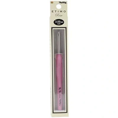 Afbeelding van Tulp Etimo Rose haaknaald softgrip 3.00mm Per stuk
