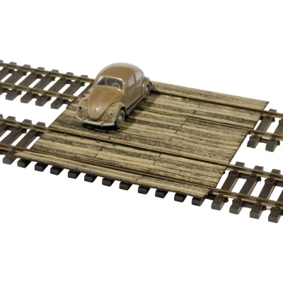 Afbeelding van MBZ 80213 H0 spoorwegovergang met balken Lasercut model