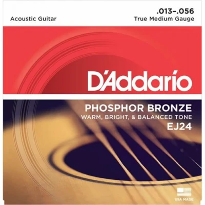 Image de D&#039;addario True Medium EJ24 13 56 Jeu de Cordes guitare acoustique