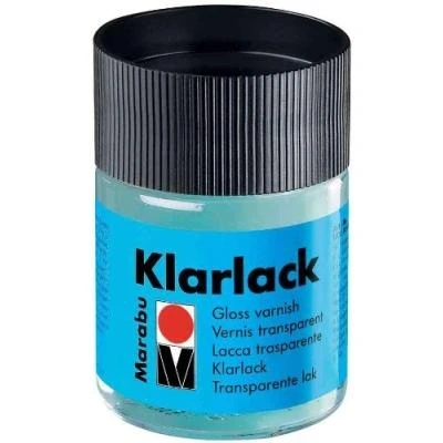 Image de Vernis transparent, haute brillance, 50 ml, incolore marabu 110605000