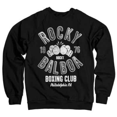 Afbeelding van Rocky Officieel gelicentieerd Balboa Boxing Club sweatshirt (zwart), zwart.