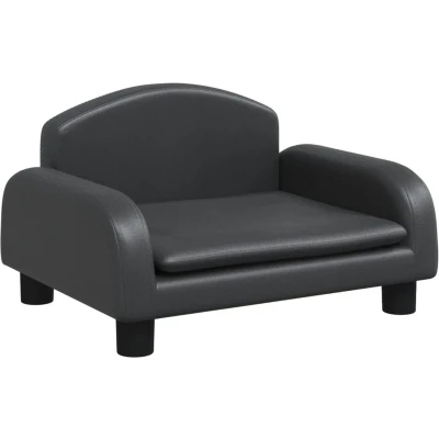 Afbeelding van vidaXL Hondenmand 50x40x30 cm kunstleer zwart