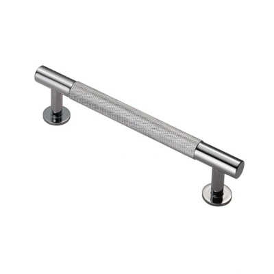 Afbeelding van Fingertip Designs Handgreep &quot;Knurled&quot; 160mm Gepolijst Chrome