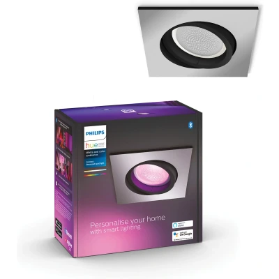Afbeelding van Philips Hue Centura inbouwspot White &amp; Color vierkant Aluminium 1 pack