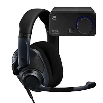 Afbeelding van EPOS H6Pro + GSX 300 Open hoofdtelefoon met microfoon gaming lichte hoofdband analoge naar digitale audio externe geluidskaart