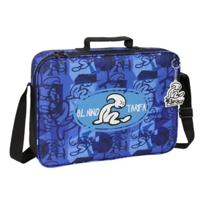 Afbeelding van Schooltas El Niño Roller Blauw Zwart 38 x 28 6 cm