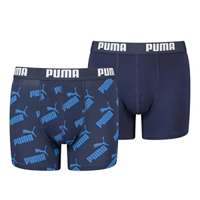 Afbeelding van PUMA BOYS AOP Boxer Onderbroeken voor kinderen, Maat: 134 140, Blue
