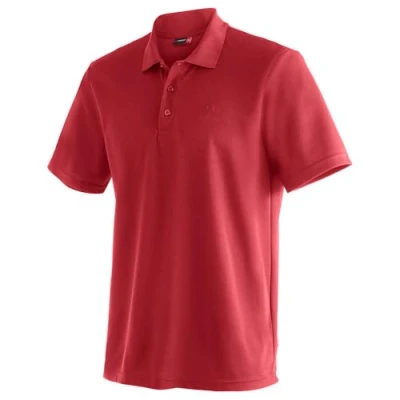 Afbeelding van Maier Sports Ulrich Polo Heren Salsa XXXL Rood Outdoor Shirt