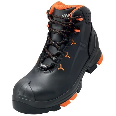 Afbeelding van uvex 2 6503242 Hoge veiligheidsschoenen S3 Schoenmaat (EU): 42 Zwart, Oranje 1 paar