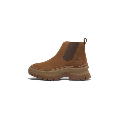 Afbeelding van Timberland MID Chelsea Enkellaarsjes met plateauzool, Dames, Maat: 38, Rust nubuck Leer