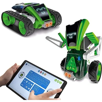 Afbeelding van Xtrem Bots Mazzy programmeerbare robot voor kinderen vanaf 8 jaar, op afstand bestuurbare en auto, iOS Android app STEM.