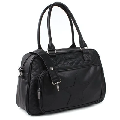 Image de Kidzroom 030 7883 4 Coloured Stars Diaper Bag Sac à langer Noir