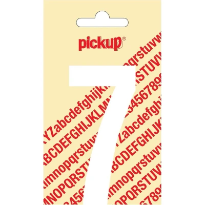 Afbeelding van Plakcijfer Nobel 120mm wit 7 Pickup