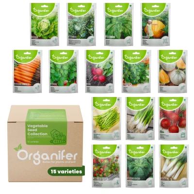 Afbeelding van Organifer Groentezaden Pakket 15 Essentiële Soorten