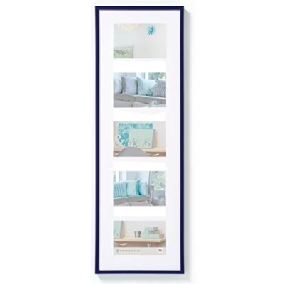 Image de walther design cadre photo bleu 5X 10x15 cm galerie avec passe partout, plastique New Lifestyle KV515L