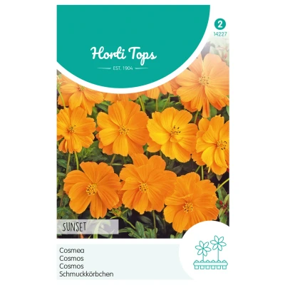 Afbeelding van Hortitops Cosmos Cosmea Sunset Oranje Rood Bloemenzaden 1 g