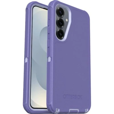 Image de OtterBox Defender Series Coque de protection pour téléphone portable robuste coins renforcés silicone, mousse viscoélastique majesté la montagne (violet) Samsung Galaxy S25+