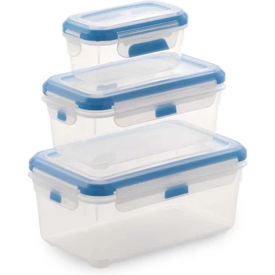 Afbeelding van Sp Berner Super Lock Rechthoekig Container Blauw, Doorschijnend 3 stuk(s)