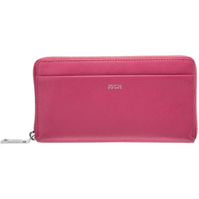 Afbeelding van JOOP! Leren Portemonnee Lantea Yura Purse Carmine Roze