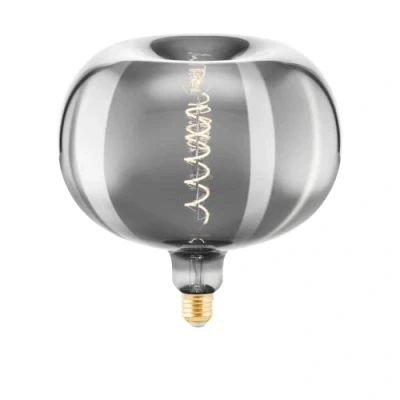 Afbeelding van LED lamp E27 4W Groot formaat appelvorm filament chroom
