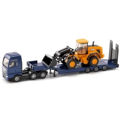 Afbeelding van MAN met dieplader en JCB 1:87 van Siku