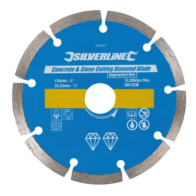 Afbeelding van Silverline Slijpschijf 125 x 22.23mm Diamant Beton &amp; Steen