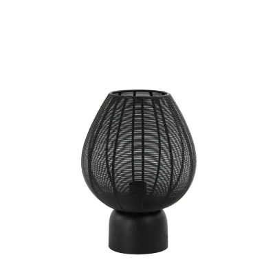 Afbeelding van Light &amp; Living Tafellamp SUNEKO 25x25x34cm Zwart